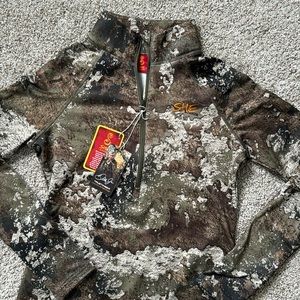 NWT She Outdoors Dale Jr Strata long sleeve 1/4 zip top XS